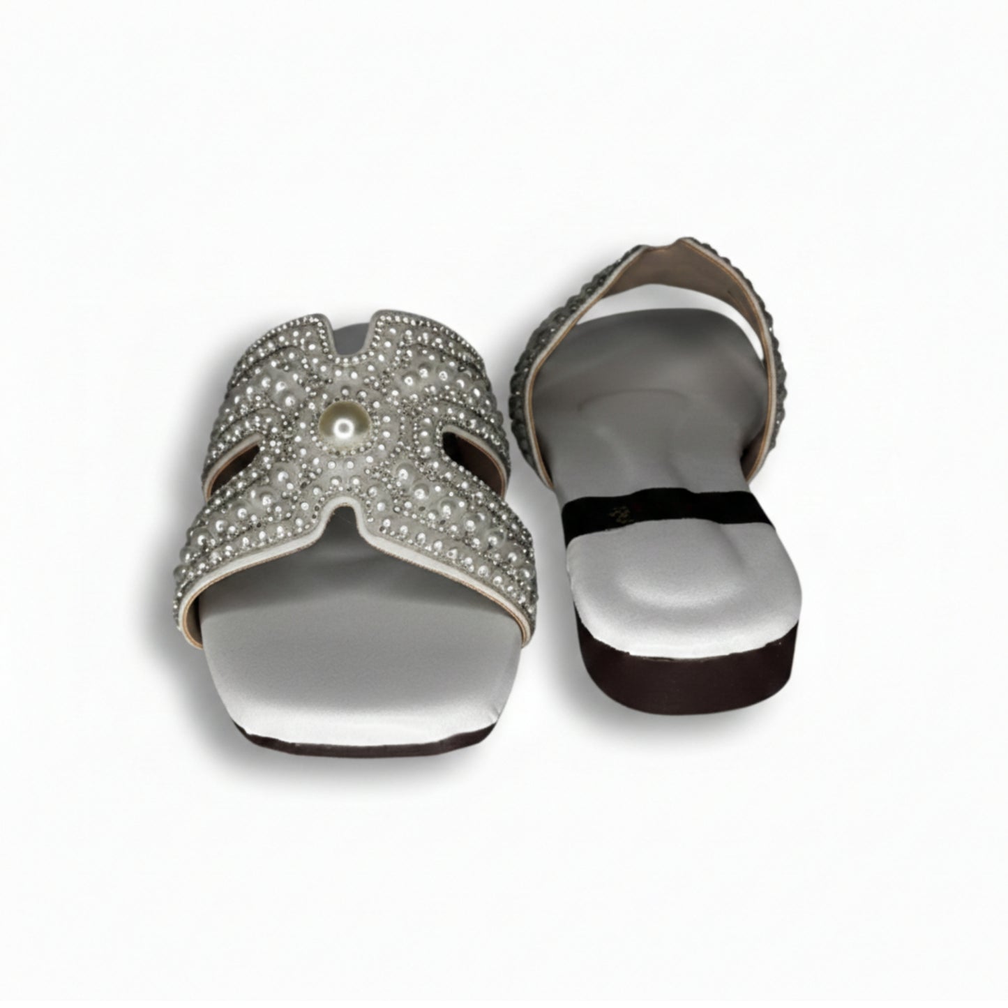 Women’s Embellished Flat Slide Sandals