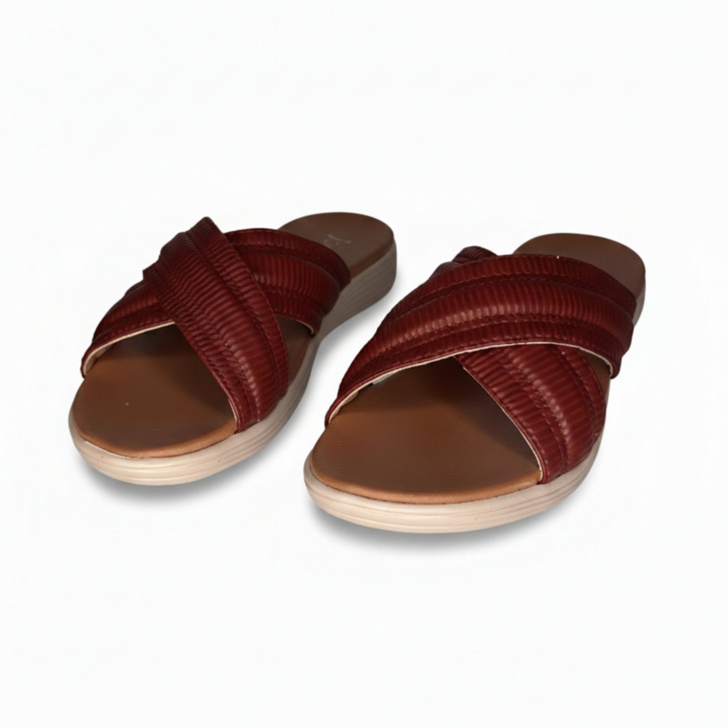 Women’s Nude Comfort Flat Slide Sandals