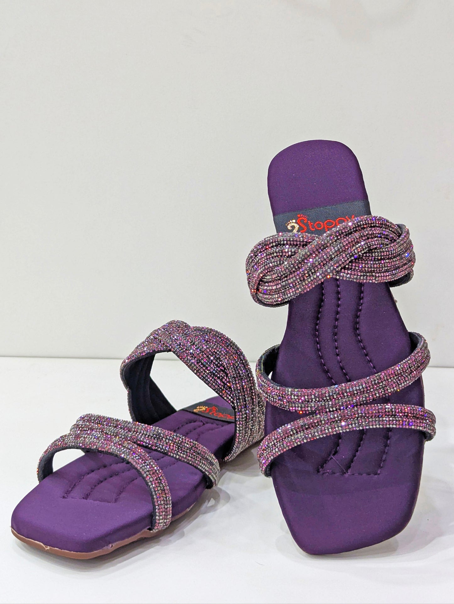 Embellished Slides – Shine with Comfort & Style