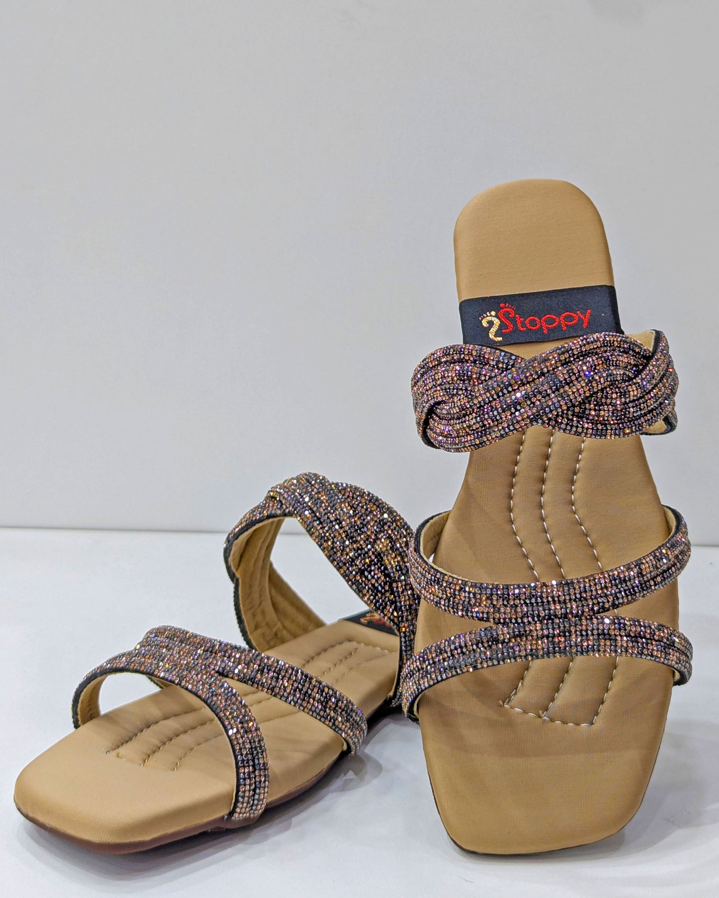 Embellished Slides – Shine with Comfort & Style