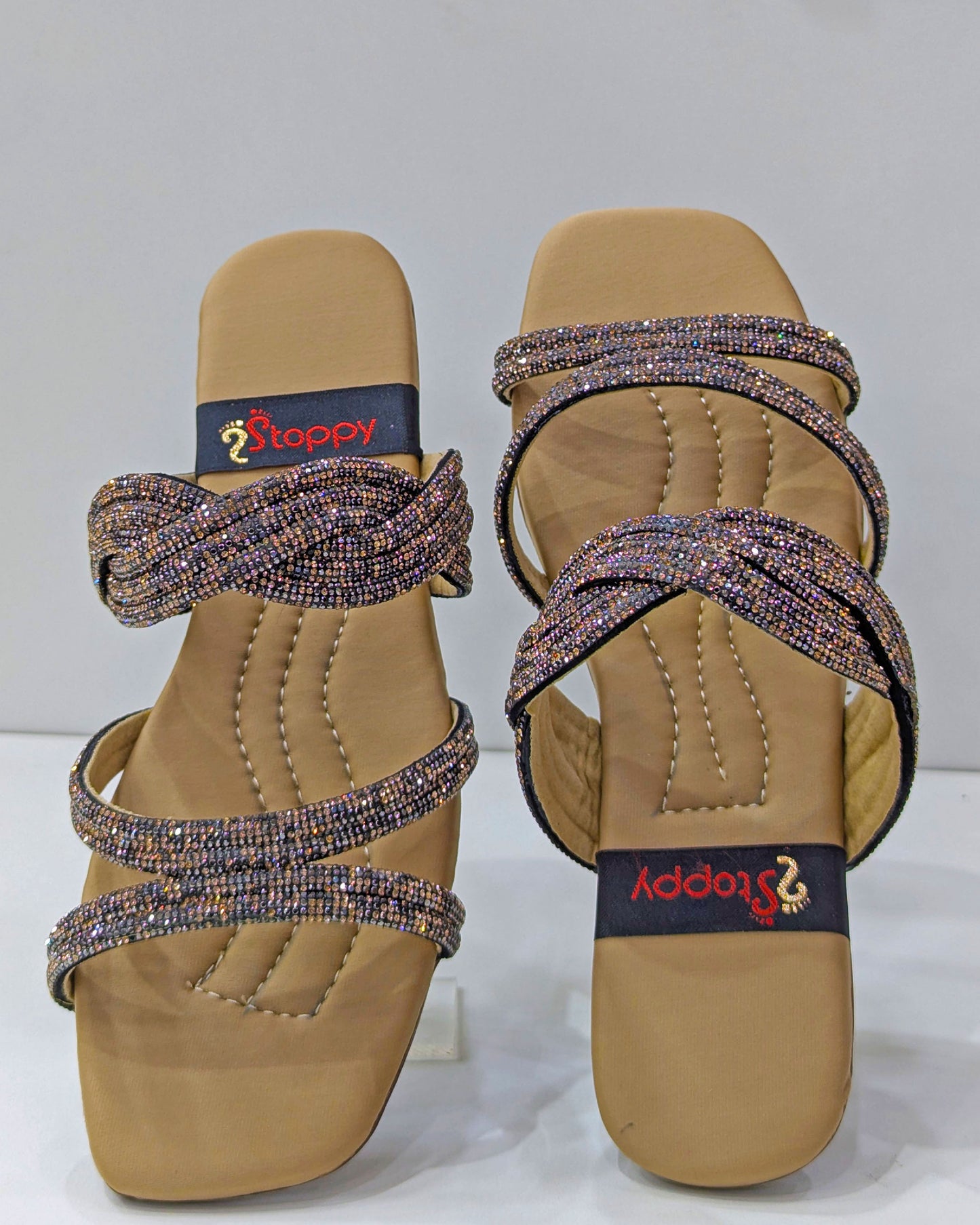 Embellished Slides – Shine with Comfort & Style
