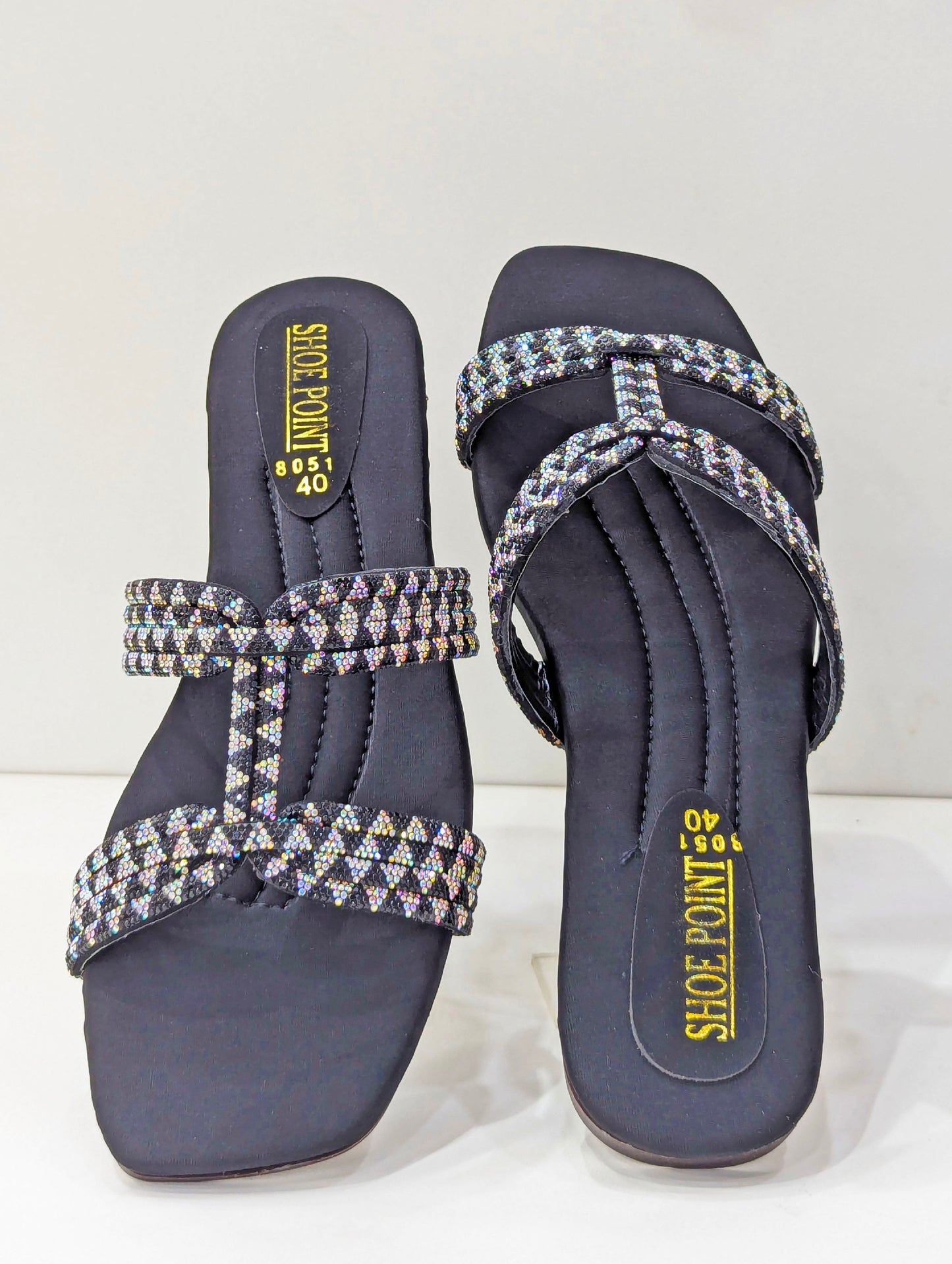 Embellished Slides – Sparkle with Comfort & Style