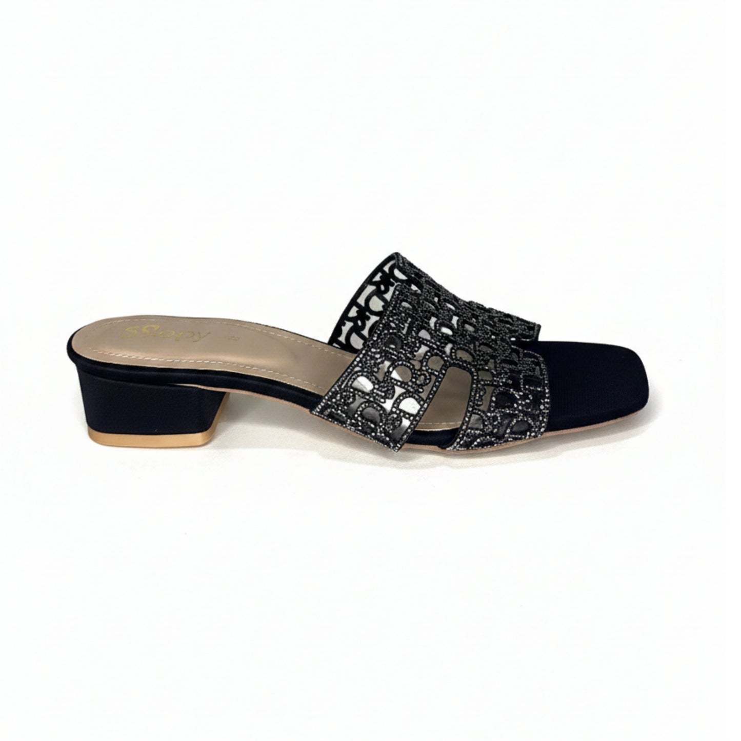 Women’s Embellished Flat Slide Sandals
