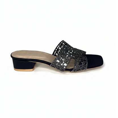 Women’s Embellished Flat Slide Sandals