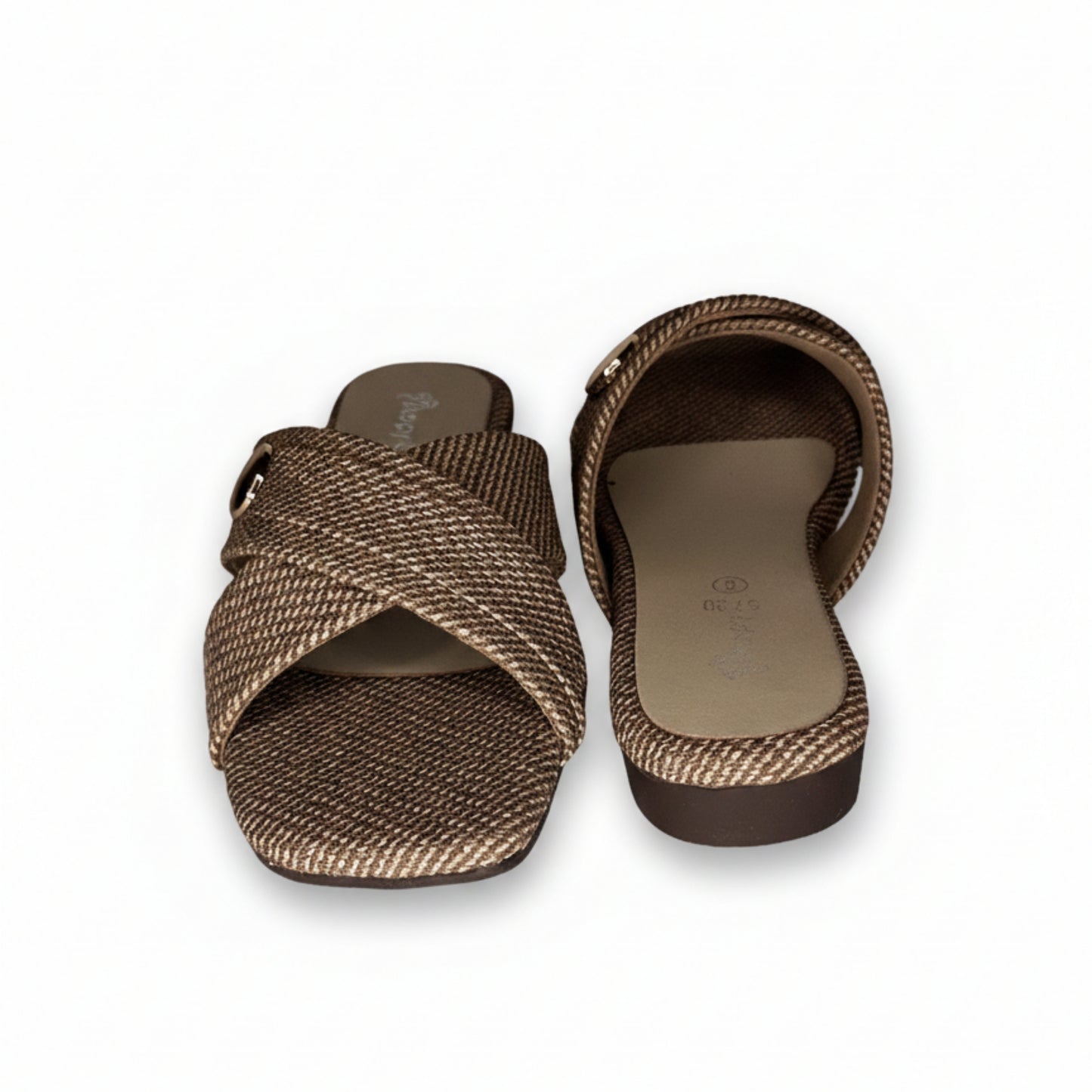 Women’s Cross Strap Flat Slide Sandals