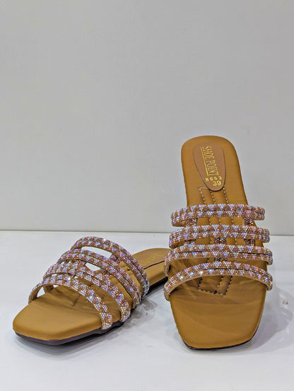 Embellished Slides – Elegant, Comfy & Stylish
