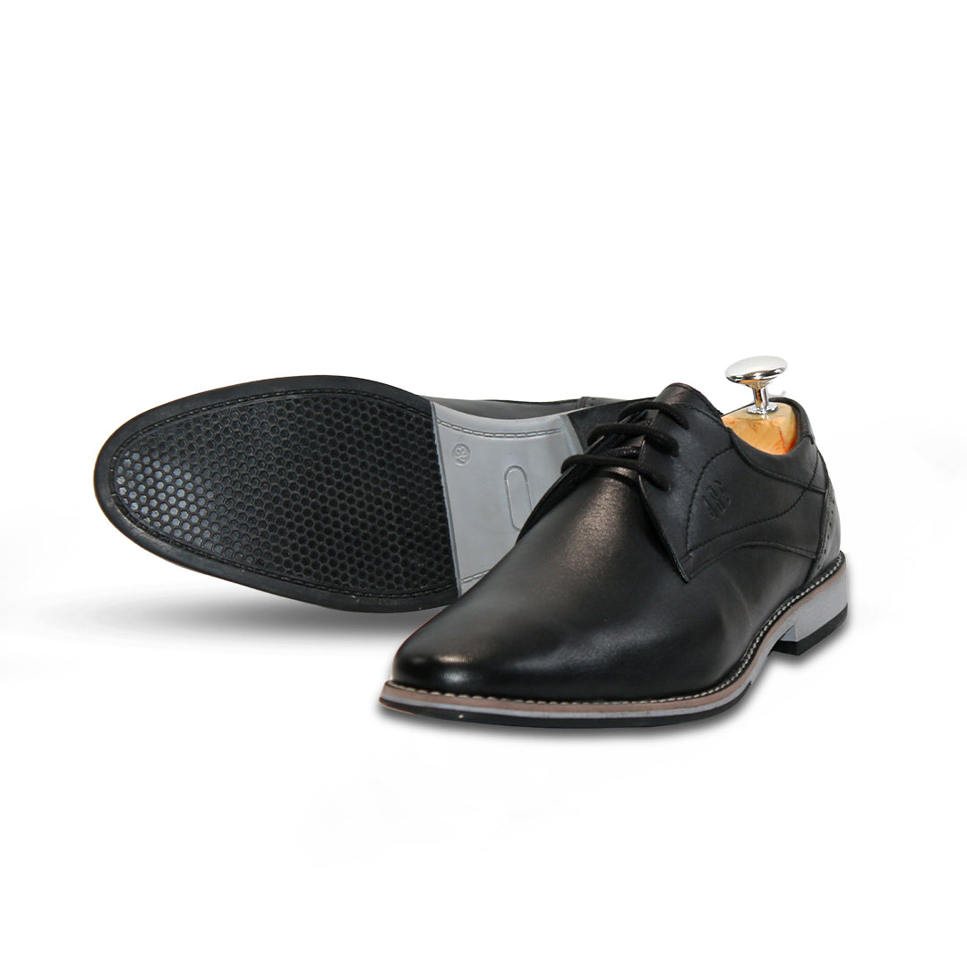 Mens pure leather laces shoes
