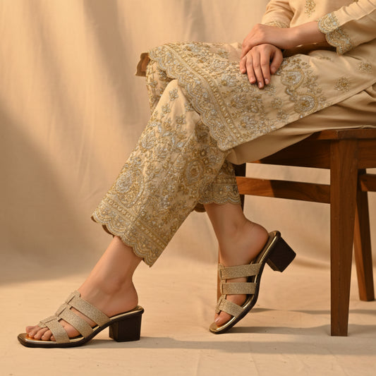 Women’s Block Heel Slide Sandals