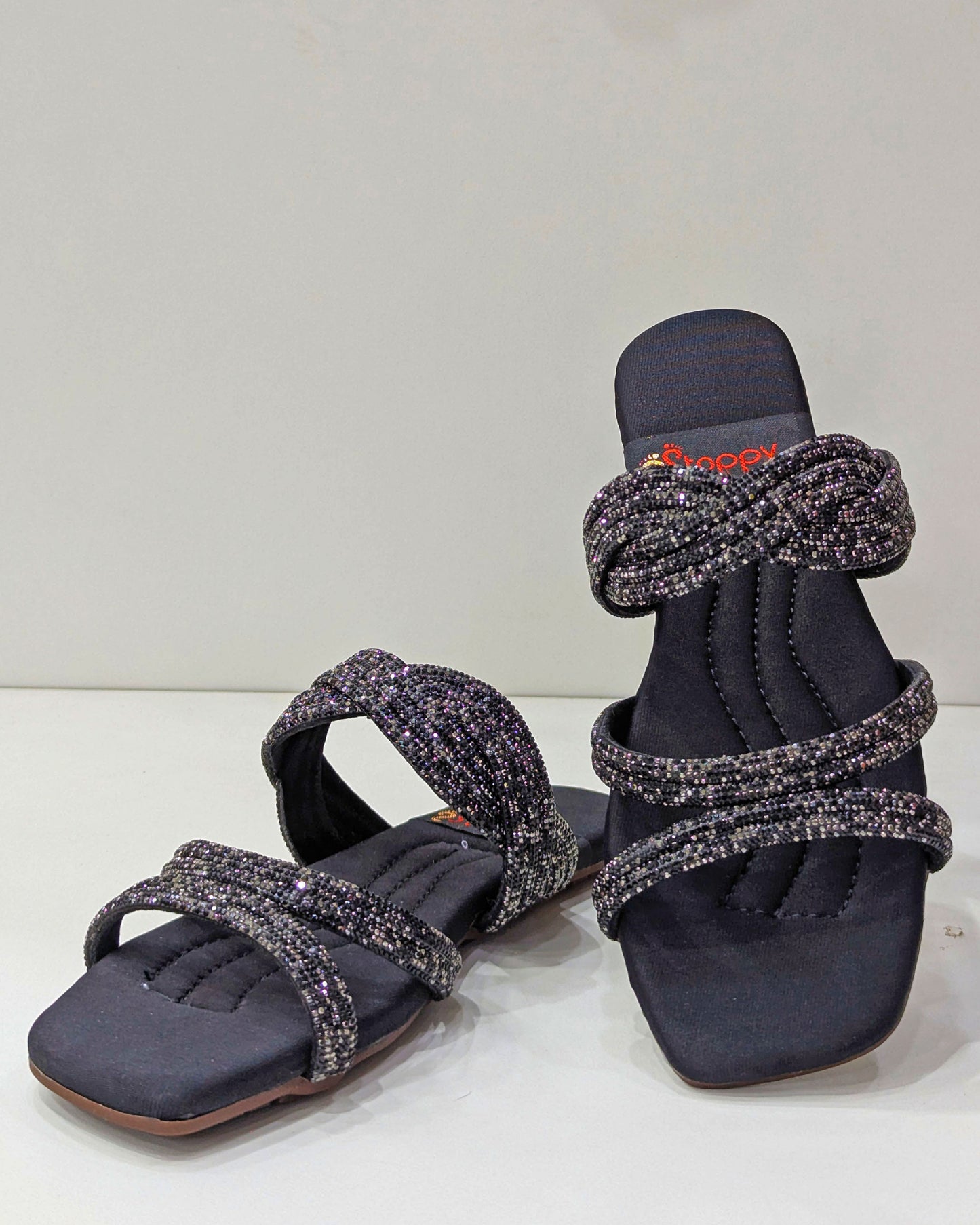 Embellished Slides – Shine with Comfort & Style