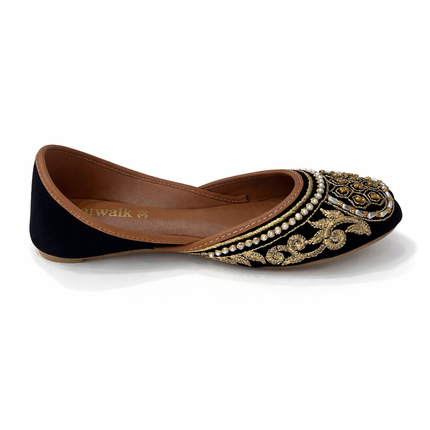 Classic Embellished Women’s Khussa Flats – Ethnic Slip-On Jutti