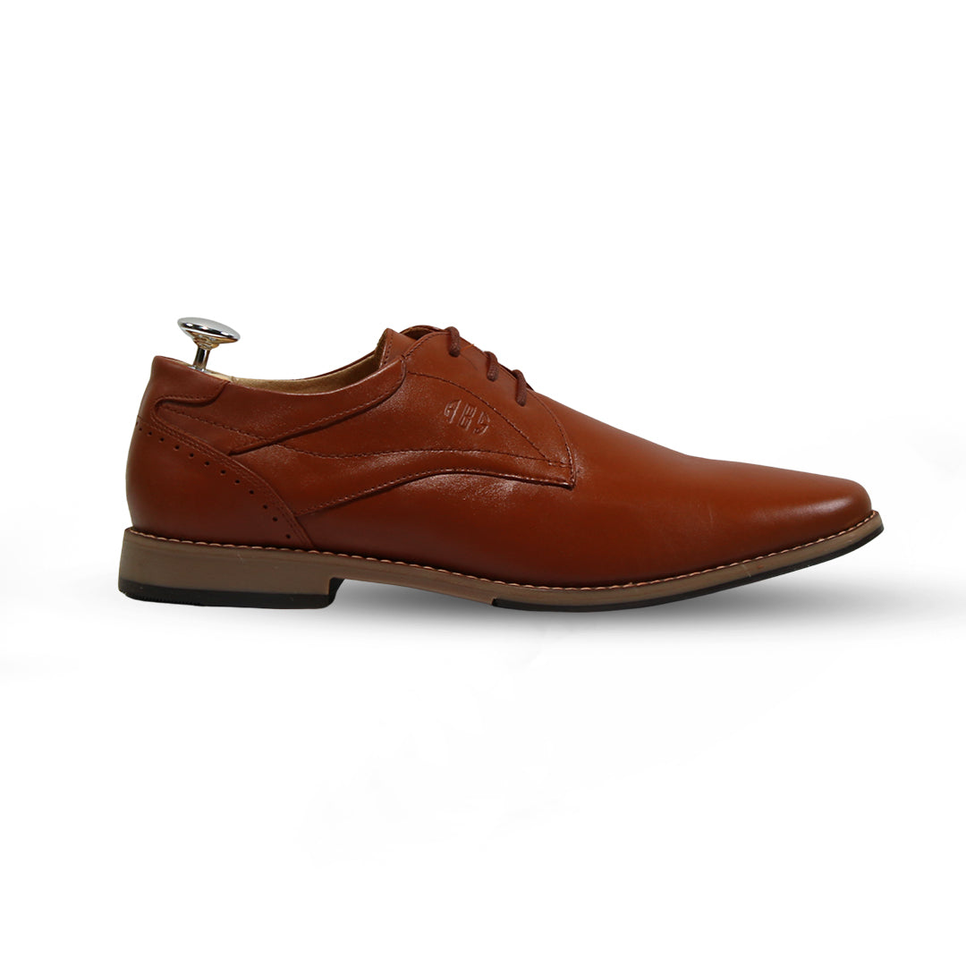 Mens pure leather laces shoes
