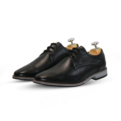 Mens pure leather laces shoes