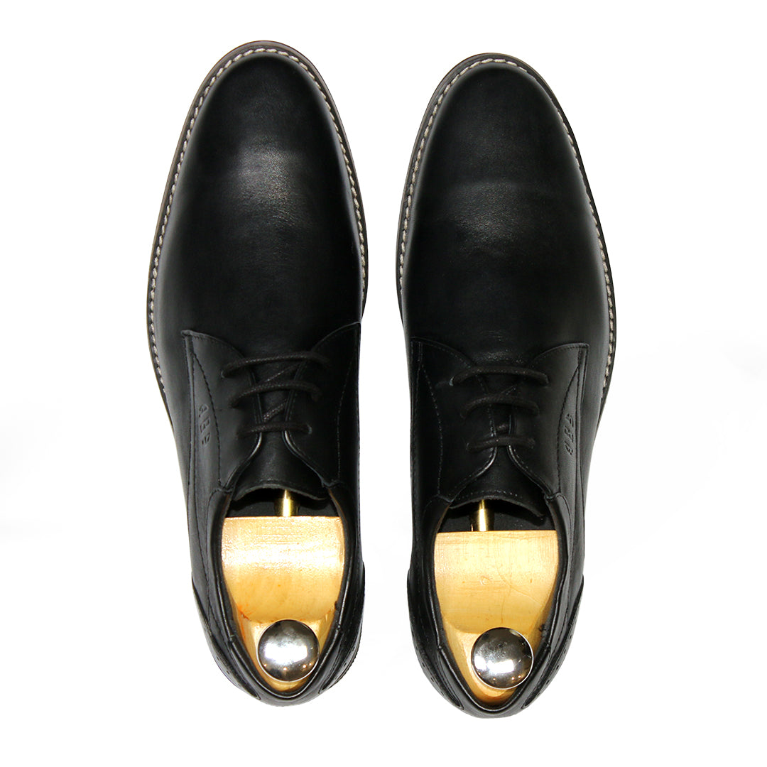 Mens pure leather laces shoes