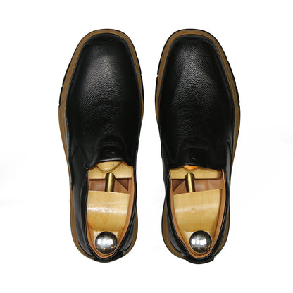 Men’s Leather Medicated Shoes – Pure Leather, Medicated Insole & Rubber Sole