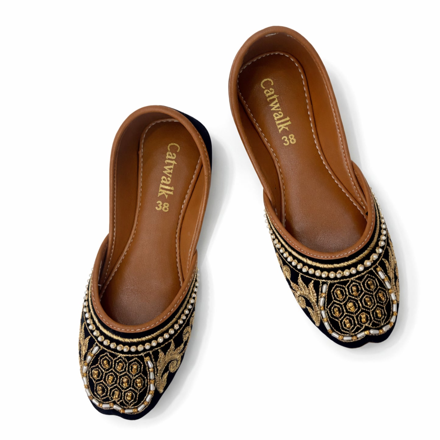 Classic Embellished Women’s Khussa Flats – Ethnic Slip-On Jutti
