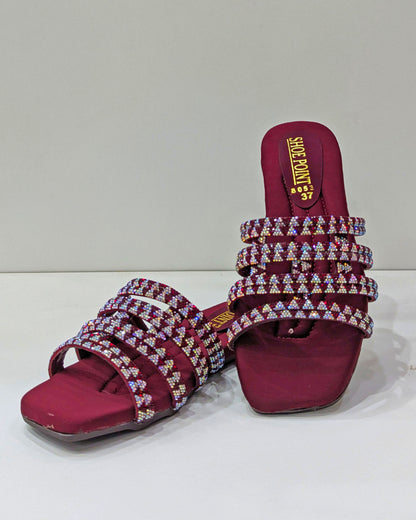 Embellished Slides – Elegant, Comfy & Stylish