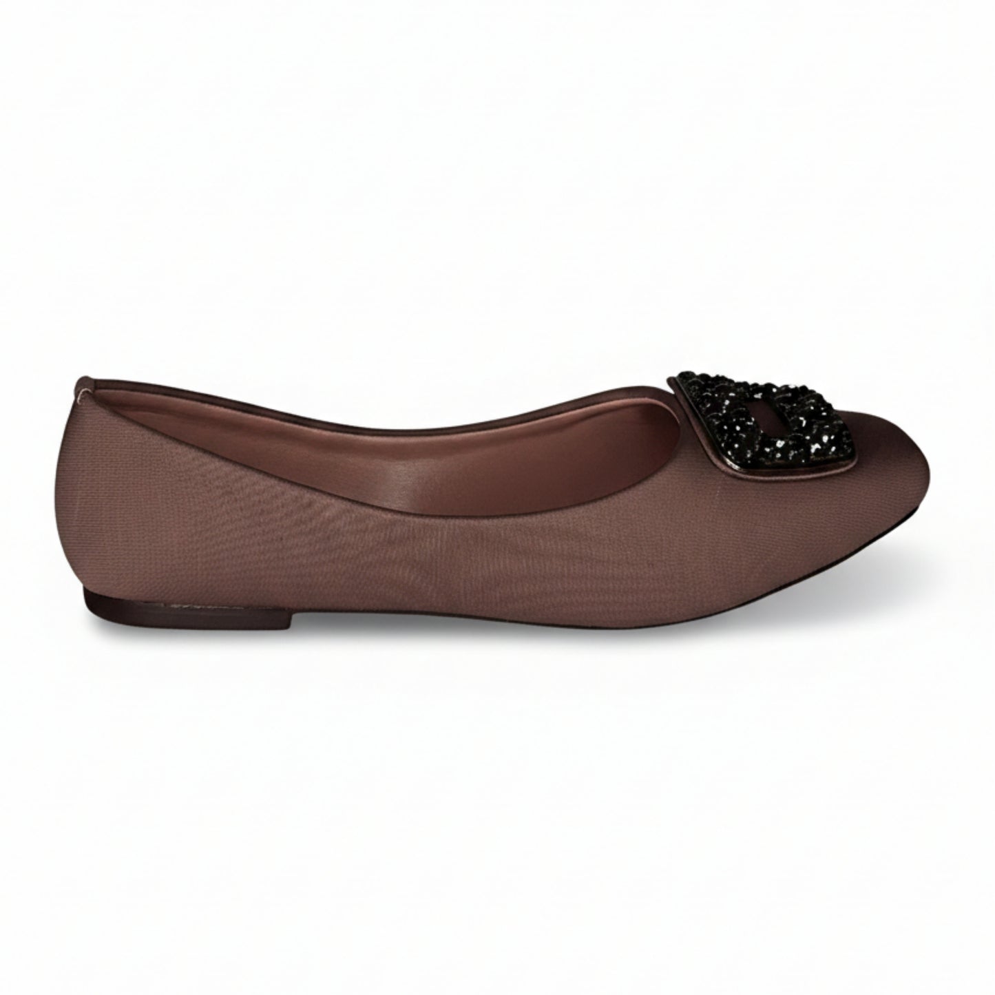 Women’s Burgundy Embellished Ballet Flats