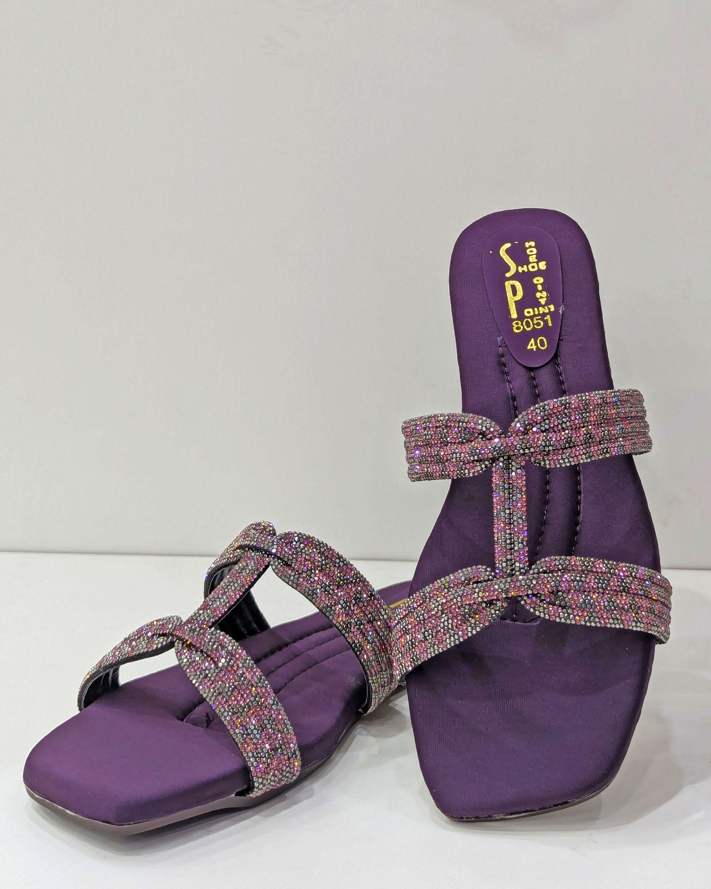 Embellished Slides – Sparkle with Comfort & Style