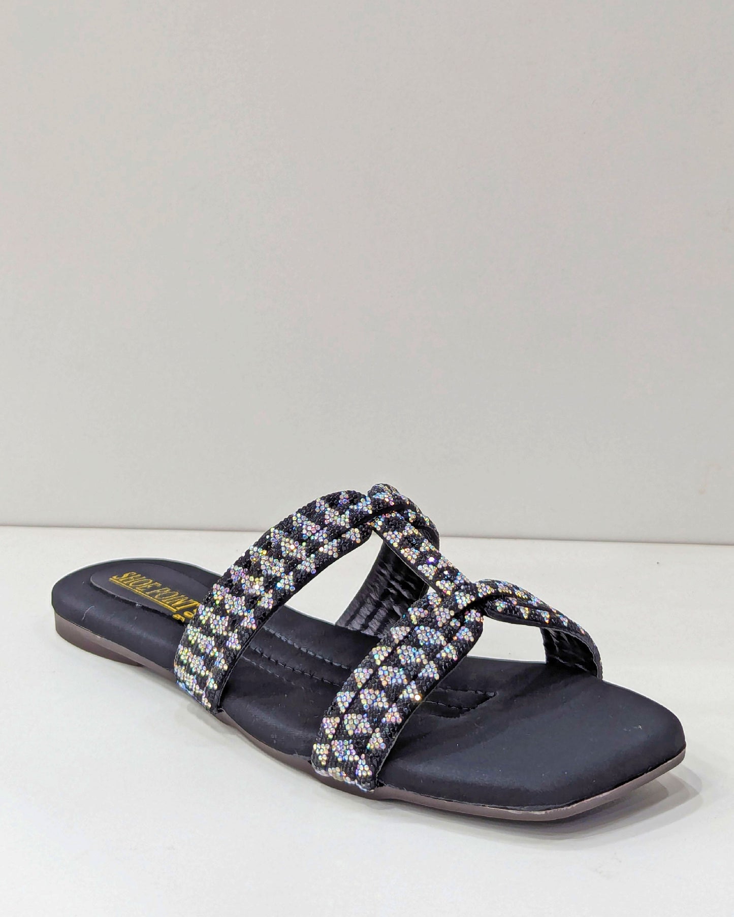Embellished Slides – Sparkle with Comfort & Style