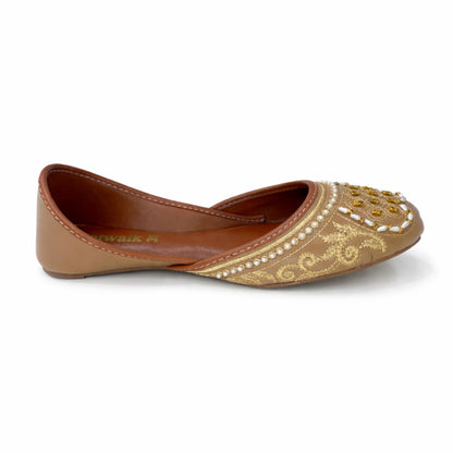 Classic Embellished Women’s Khussa Flats – Ethnic Slip-On Jutti