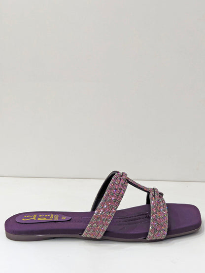 Embellished Slides – Sparkle with Comfort & Style