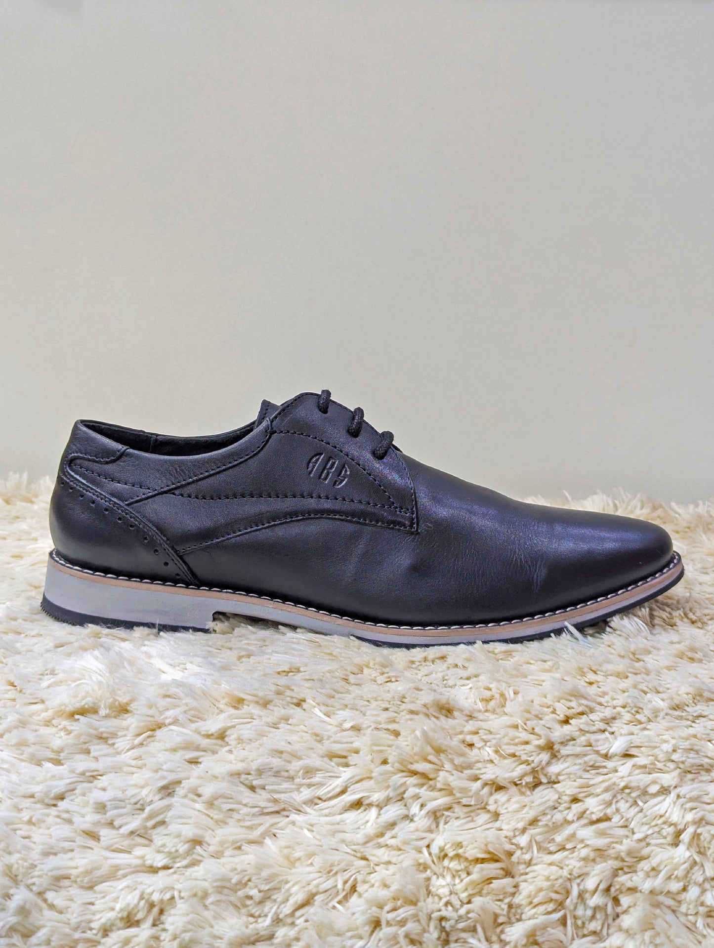 Men’s Pure Leather Shoes – Comfortable Medicated Insole & Rubber Sole