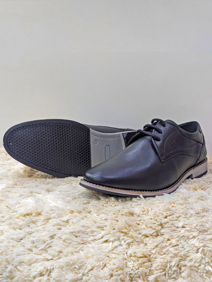 Men’s Pure Leather Shoes – Comfortable Medicated Insole & Rubber Sole