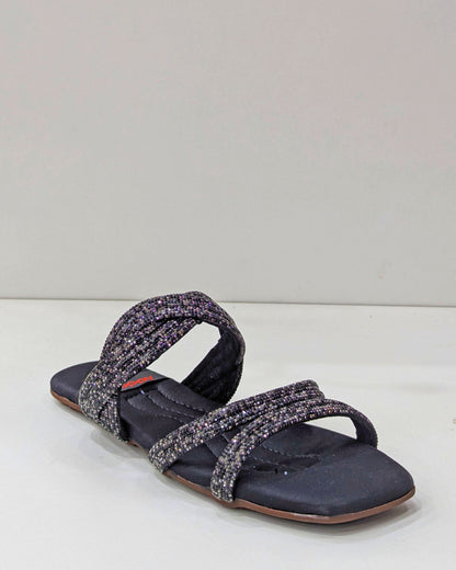 Embellished Slides – Shine with Comfort & Style
