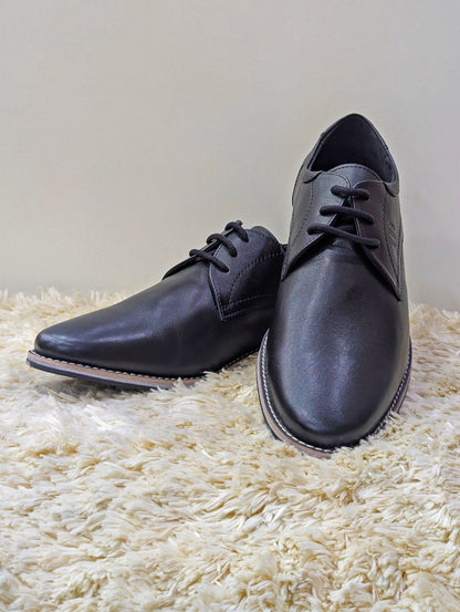 Men’s Pure Leather Shoes – Comfortable Medicated Insole & Rubber Sole