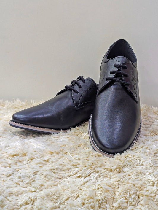 Men’s Pure Leather Shoes – Comfortable Medicated Insole & Rubber Sole