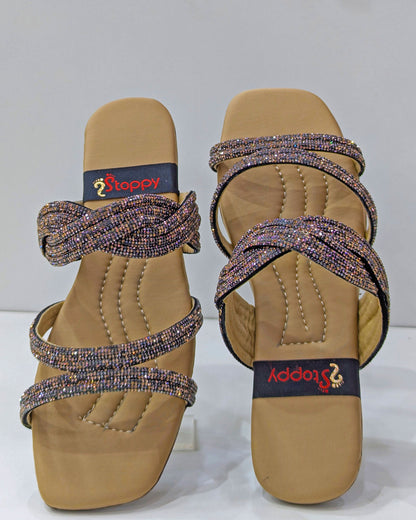 Embellished Slides – Shine with Comfort & Style