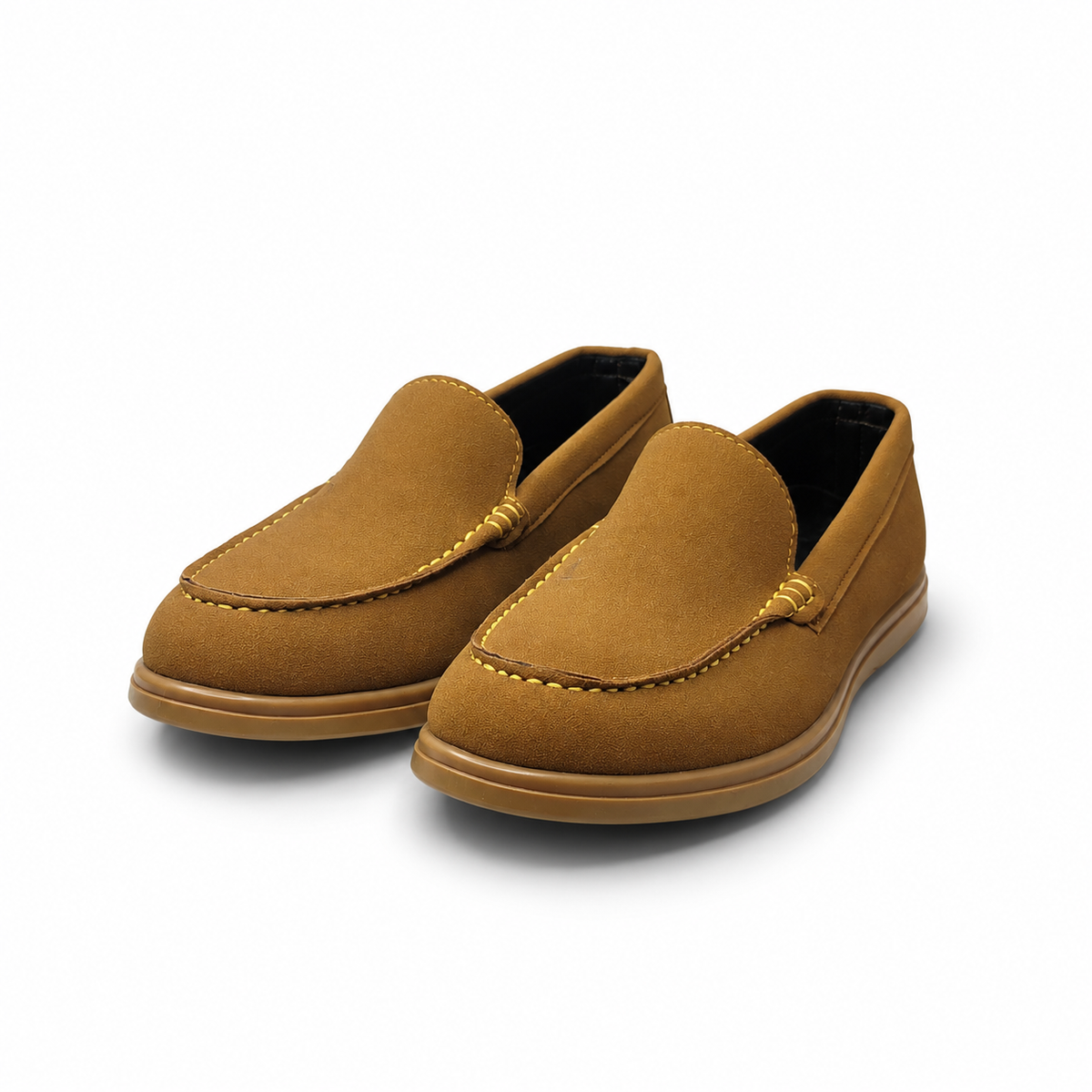 Obsidian Luxe Charcoal Loafers with Gold Signature Hardware (Copy)