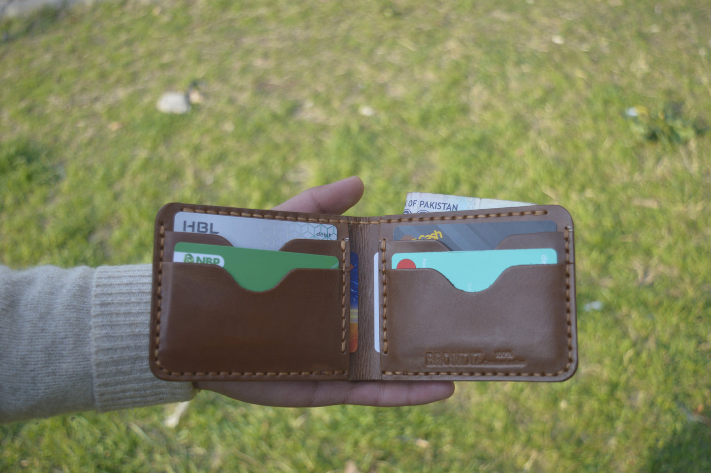 Horizontal Leather Wallet Flora