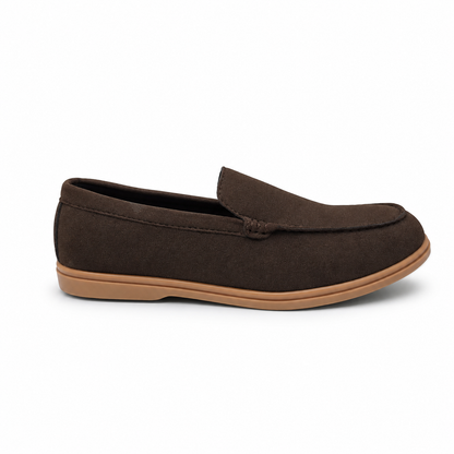 Obsidian Luxe Charcoal Loafers with Gold Signature Hardware (Copy)