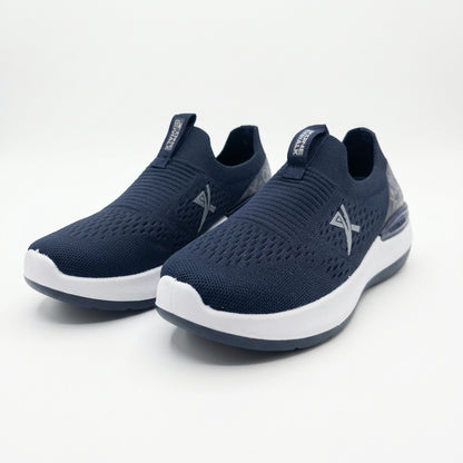 Navy FlexStride Knit Slip-On Sneakers for Men