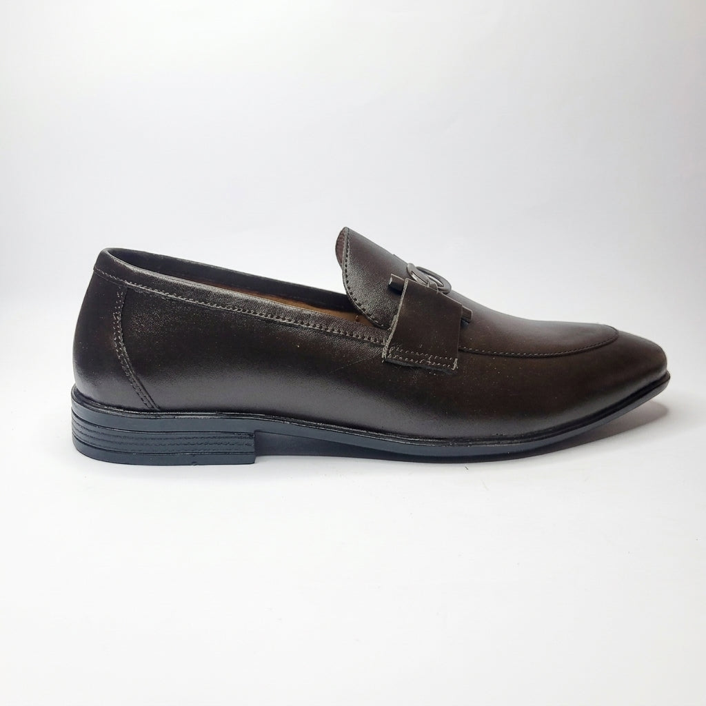 Espresso Noir Dark Brown Horsebit Loafers for Men