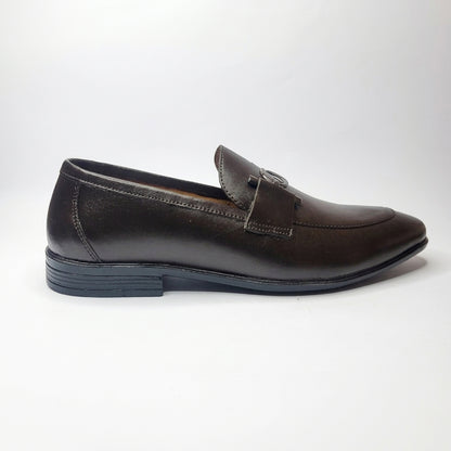 Espresso Noir Dark Brown Horsebit Loafers for Men