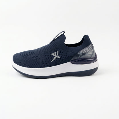 Navy FlexStride Knit Slip-On Sneakers for Men