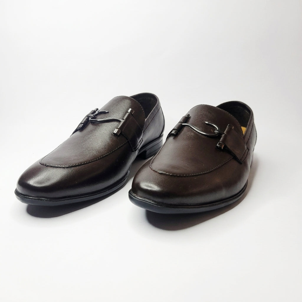 Espresso Noir Dark Brown Horsebit Loafers for Men
