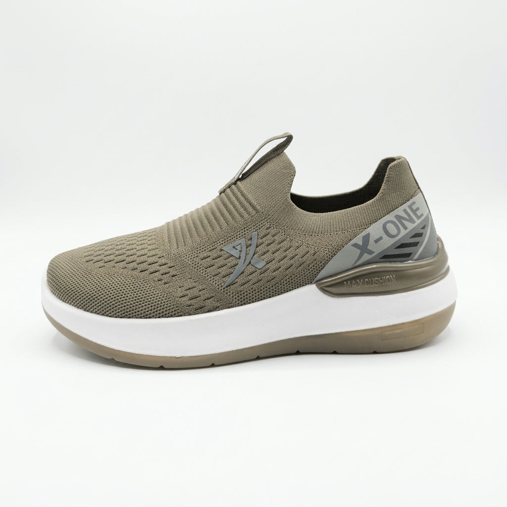 Navy FlexStride Knit Slip-On Sneakers for Men