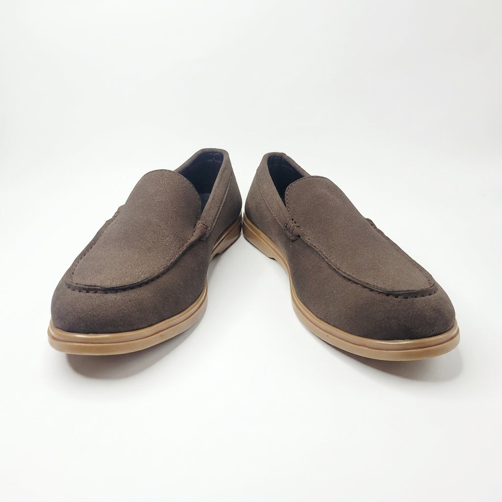 Obsidian Luxe Charcoal Loafers with Gold Signature Hardware (Copy)