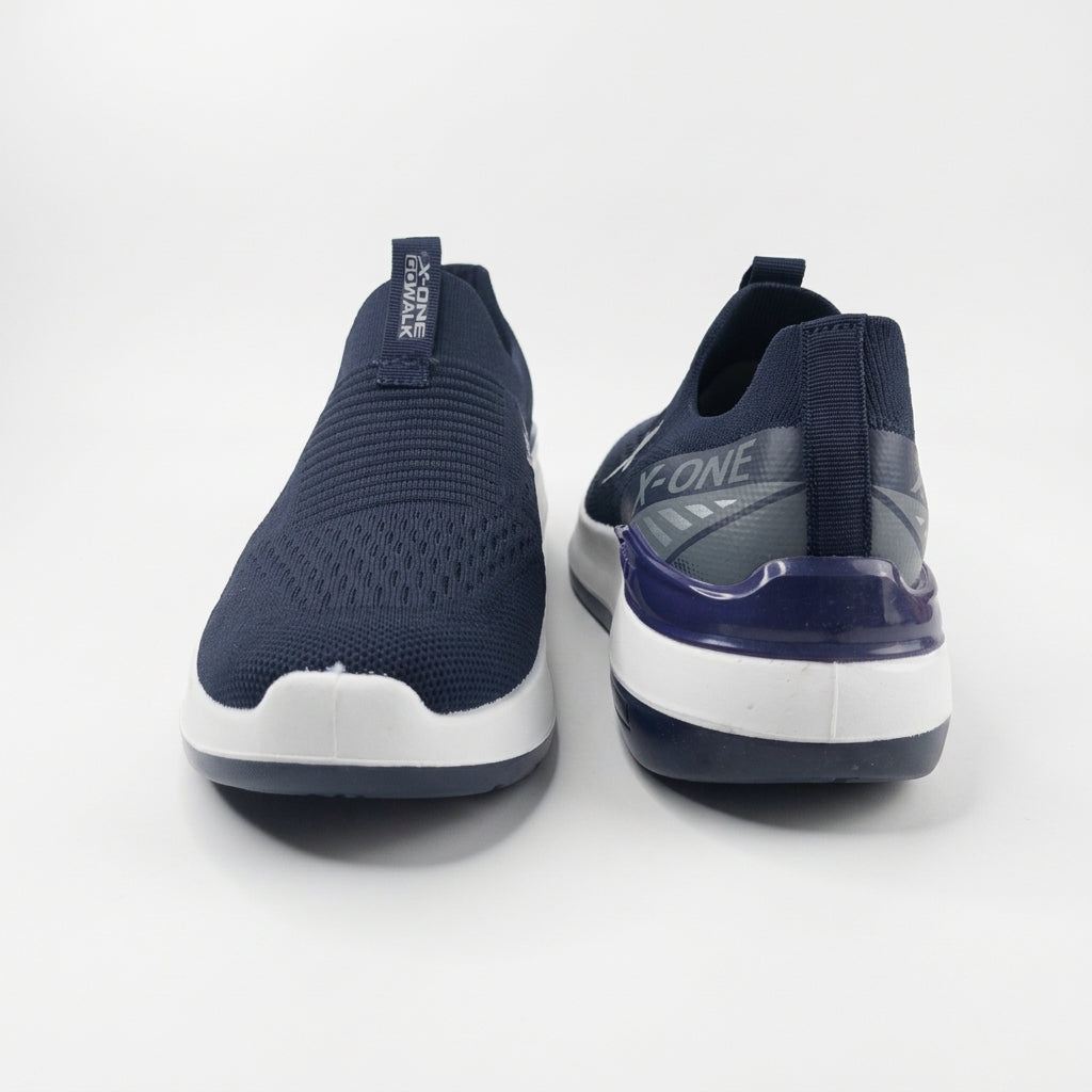 Navy FlexStride Knit Slip-On Sneakers for Men