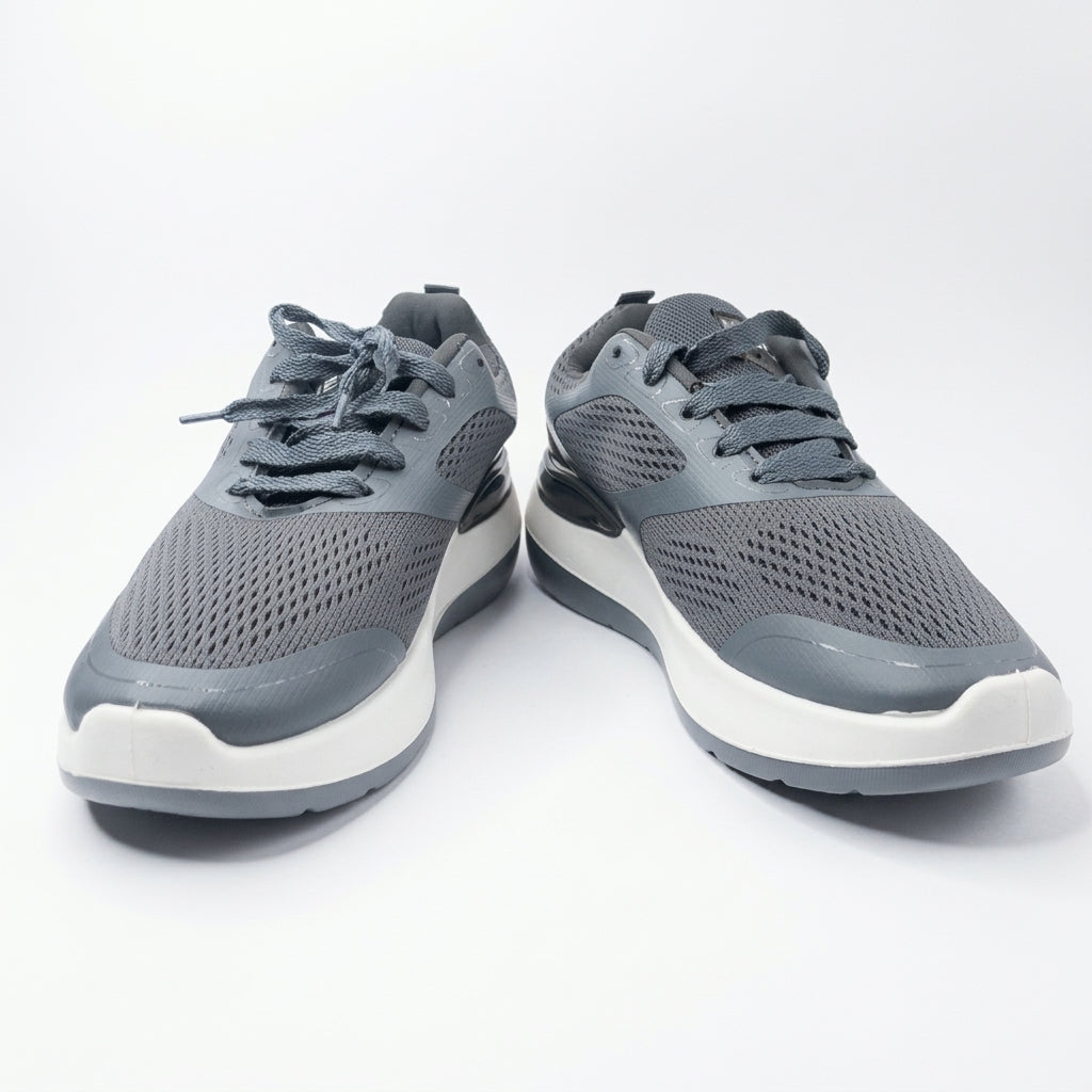 AeroFlex Slate Grey Performance Knit Sneakers for Men