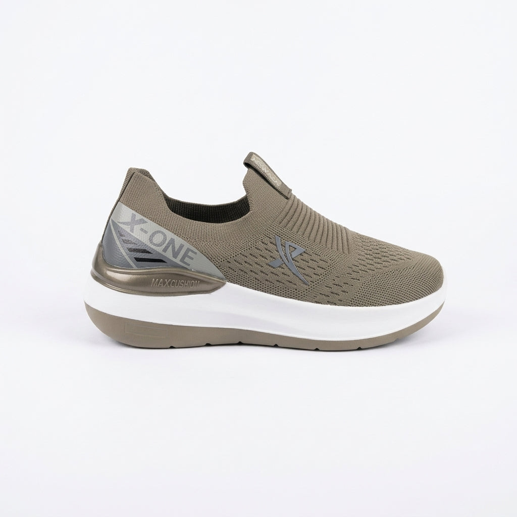 Navy FlexStride Knit Slip-On Sneakers for Men