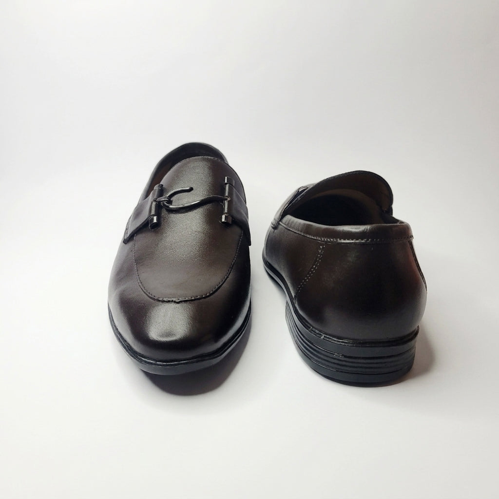 Espresso Noir Dark Brown Horsebit Loafers for Men