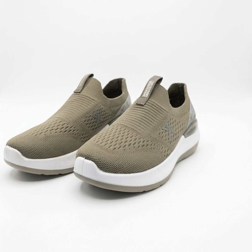 Navy FlexStride Knit Slip-On Sneakers for Men