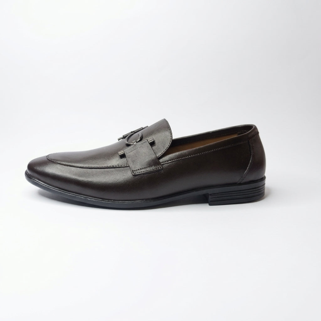Espresso Noir Dark Brown Horsebit Loafers for Men