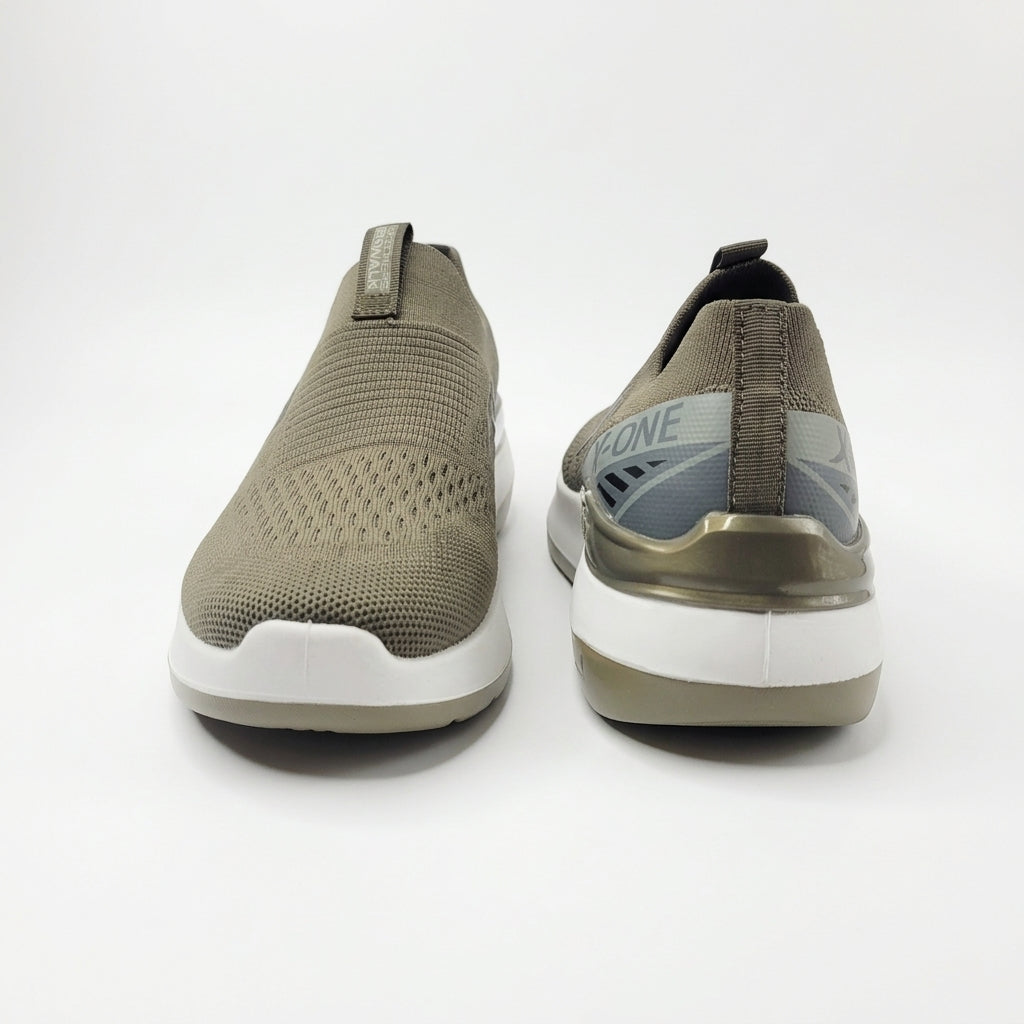 Navy FlexStride Knit Slip-On Sneakers for Men