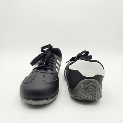Urban Sprint Black & White Retro Lace-Up Sneakers for Men