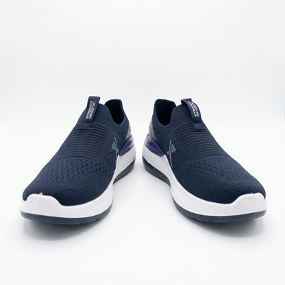 Navy FlexStride Knit Slip-On Sneakers for Men